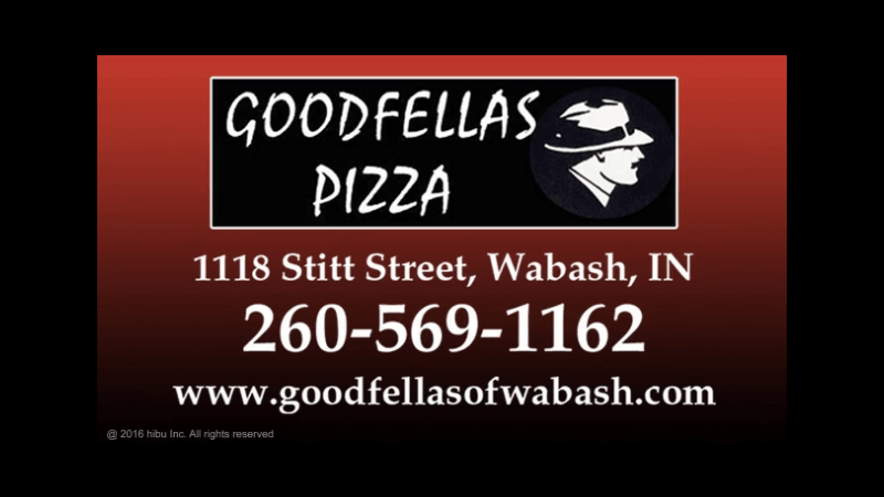 Good Fellas Pizza: 1118 Stitt Street, Wabash, IN. 260-569-1162. Visit the website at: goodfellasofwabash.com
